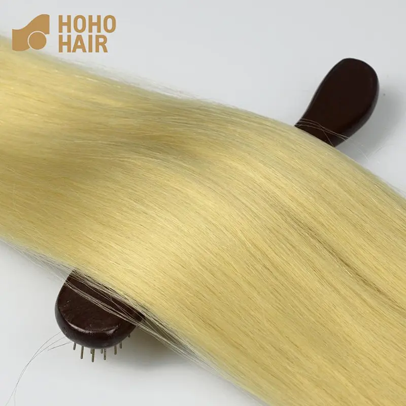 wholesale Top quality 18 inch blonde virgin human hair brazilian flat tip