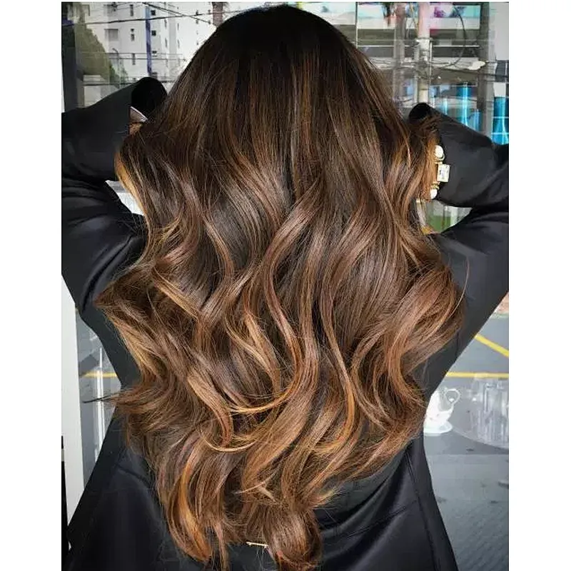 Wholesale new product remy double drawn Balayage tape in hair extensions