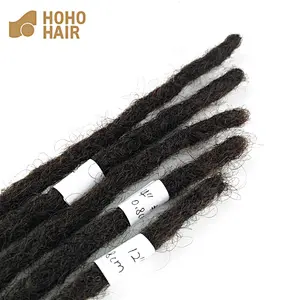 black 18 Inches crochet hair afro kinky human hair wig