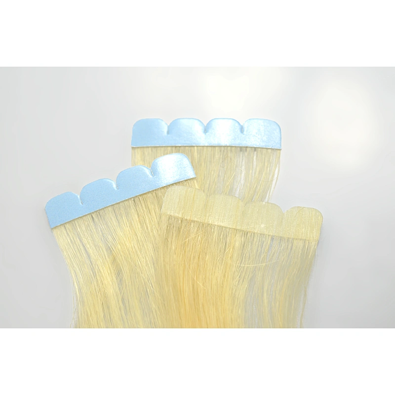 Hoho hair virgin remy hair 20 inch blonde tape in extensions human hair