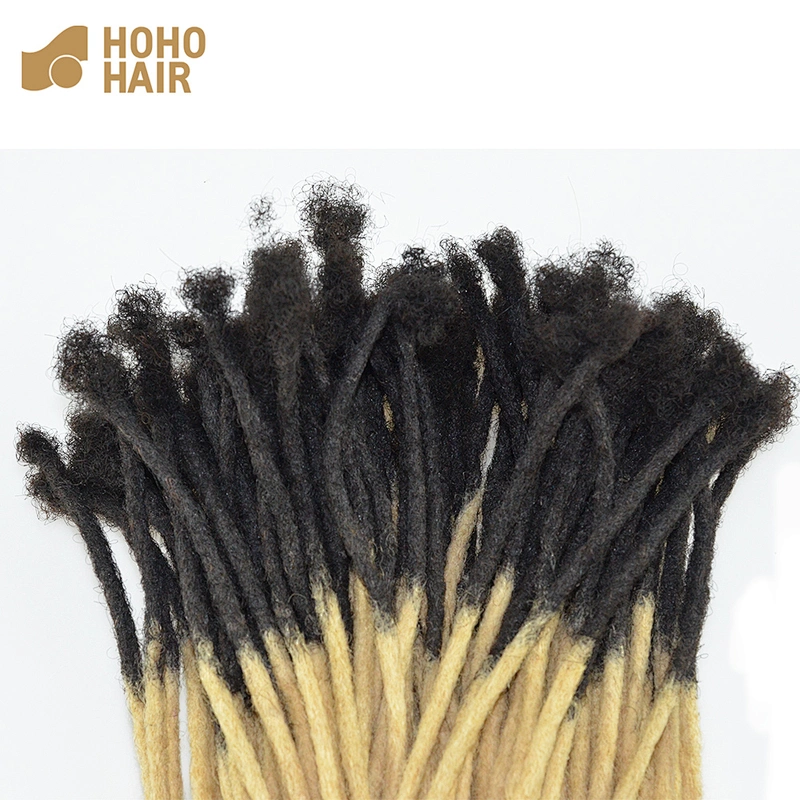 [HOHO DREADS] ombre 16 inch afro kinky human hair dreadlocks extensions