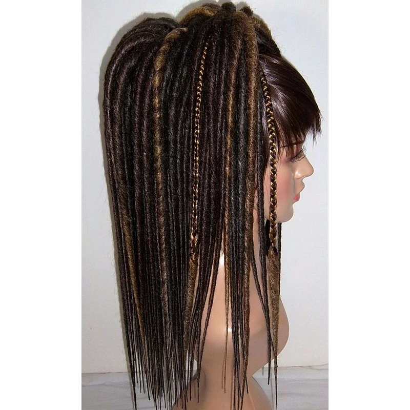 Popular hair product double ended 18 inch dread lock hair extension