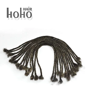 [HOHO DREADS ] Factory direct MIX COLOR afro kinky human hair crochet dreadlocks