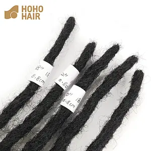 black 18 Inches crochet hair afro kinky human hair wig