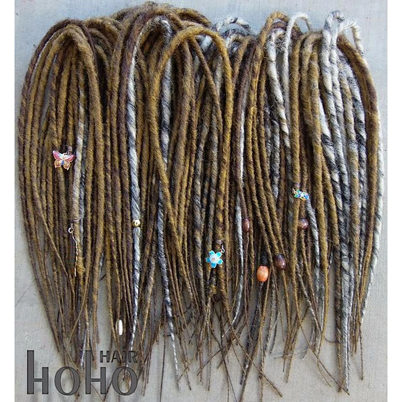 Popular hair product double ended 18 inch dread lock hair extension