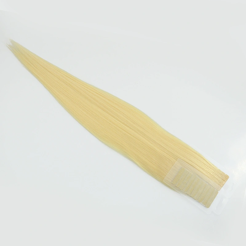 Wholesale invinsible tape hair extensions with blonde virgin brazilian cuticle aligned hair