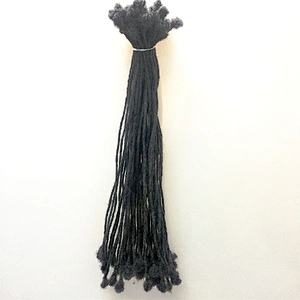 Hoho dreads 0.2cm thin micro locs human hair extensions dreadlocs braiding hair