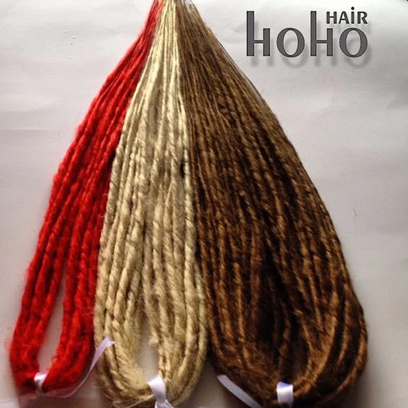 Popular hair product double ended 18 inch dread lock hair extension