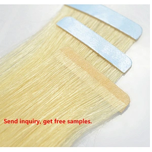 Free sample remy invisible tape in hair extensions
