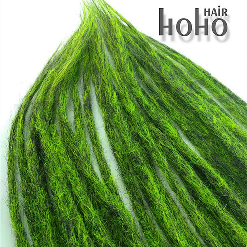 Alibaba express green 18 inch crochet dreadlocks wig lace front wig