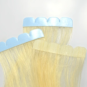Hoho hair virgin remy hair 20 inch blonde tape in extensions human hair