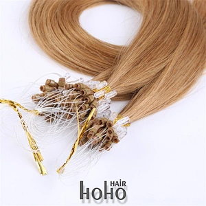 Wholesale factory price 18 inch #16 brown color micro loop hair extension