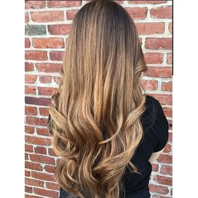 Wholesale new product 100% human remy hair balayage u tip virgin cuticle aligned hair
