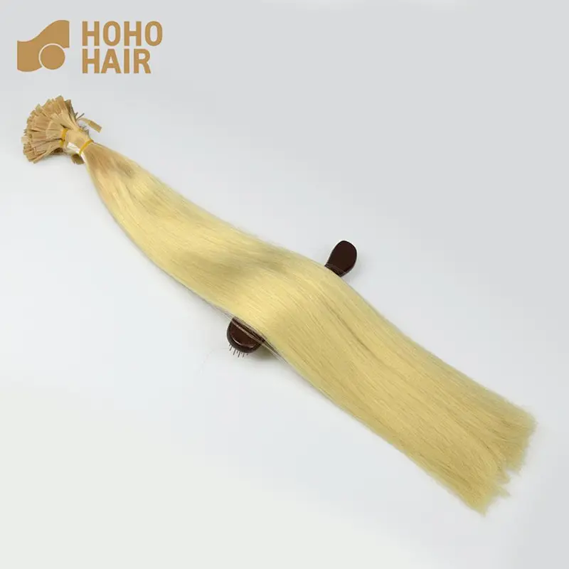 wholesale Top quality 18 inch blonde virgin human hair brazilian flat tip