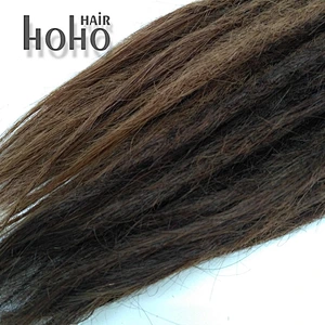 [Straight hair dreads] Wholesale 18inch best quality handmade real permanent human rasta hair braiding crochet dreads extensions