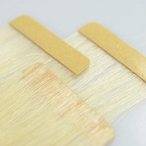 Wholesale invinsible tape hair extensions with blonde virgin brazilian cuticle aligned hair