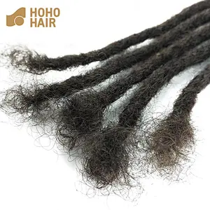 black 18 Inches crochet hair afro kinky human hair wig