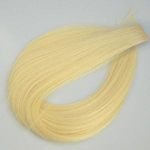 Wholesale invinsible tape hair extensions with blonde virgin brazilian cuticle aligned hair