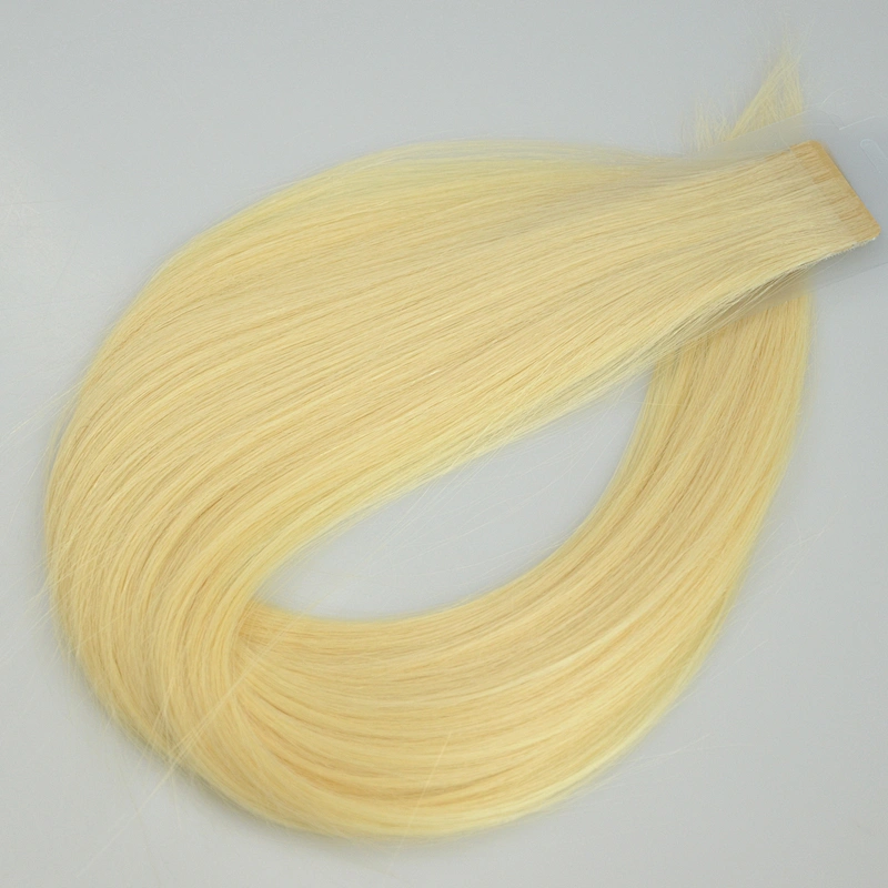 Wholesale invinsible tape hair extensions with blonde virgin brazilian cuticle aligned hair