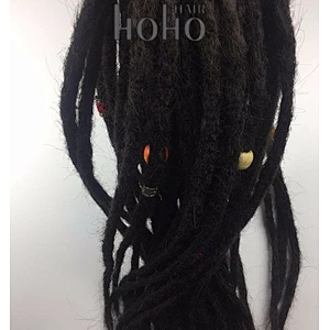 easy to attach synthetic hair crochet dreadlocks wig for women