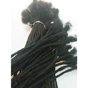 Hoho dreads 0.2cm thin micro locs human hair extensions dreadlocs braiding hair