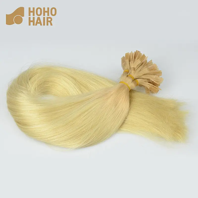 wholesale Top quality 18 inch blonde virgin human hair brazilian flat tip