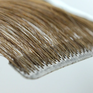 Wholesale high quality super double drawn, tangle free natrual silky cuticle aligned virgin tape in human hair extensions