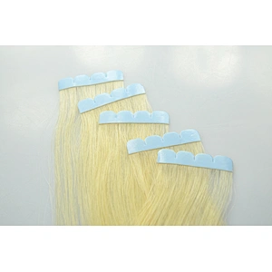 Wholesale hot sale 100% raw indian unprocessed virgin hair. soft tangle free wave tape in human hair extensions