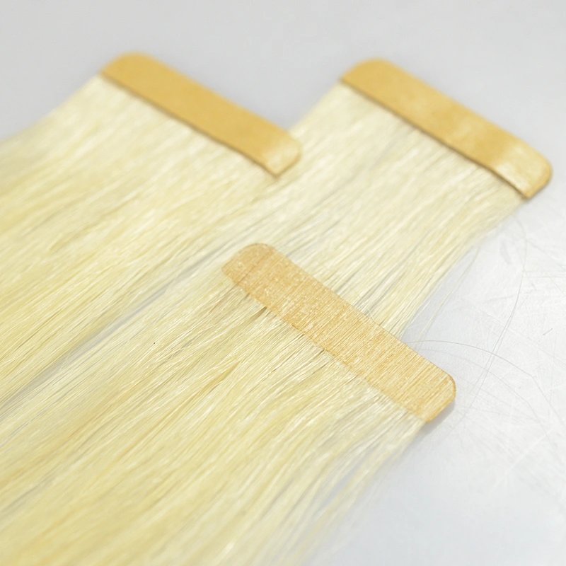 Free sample natrual tangle free 100% cambodian remy hair. cuticle aligned double drawn normal tape in human hair extensions