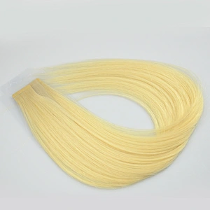 Free sample natrual tangle free 100% cambodian remy hair. cuticle aligned double drawn normal tape in human hair extensions