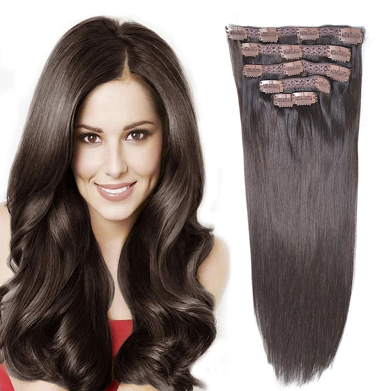 Best selling product cambodian hair, clip in hair extension black ombr