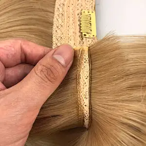 Hot sale raw indian hair kinky curly clip in hair extensions gray hair