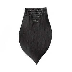 Hot sale tangle free virgin curly hair extension clip-ins