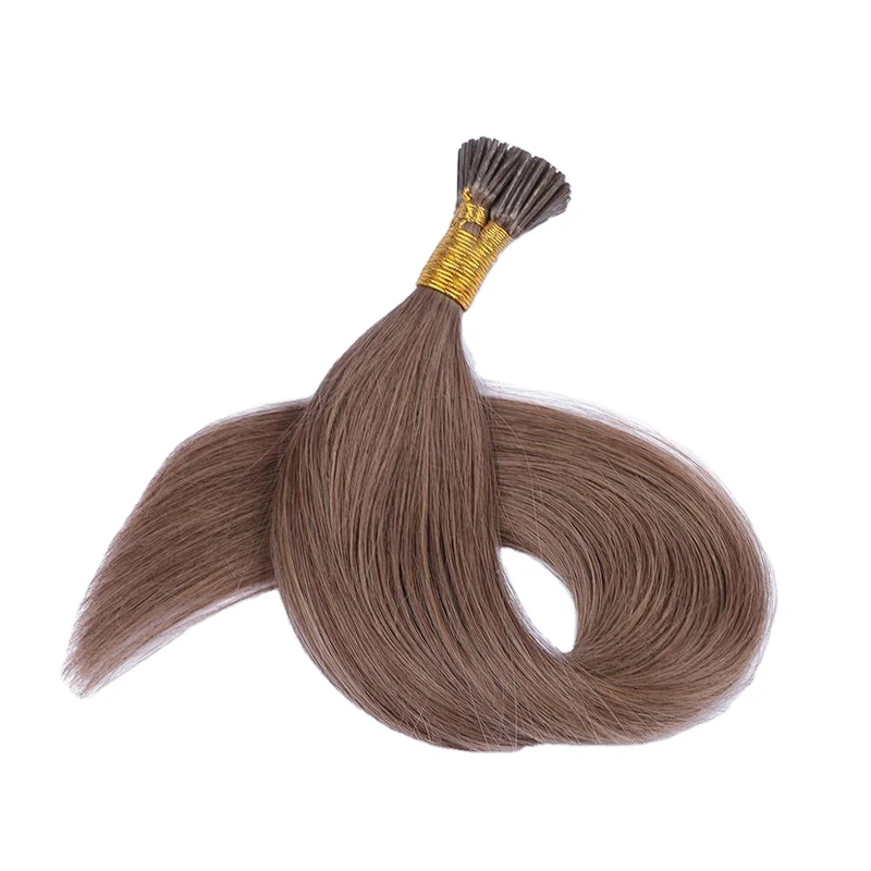 Wholesale Tangle&Shedding Free Italian keratin fusion I/U/Flat tip pre-bonded hair extensions virgin remy cuticle aligned hair