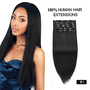 hot sale no shedding cambodian double drawn hair black curly hair clip ins 18 inch