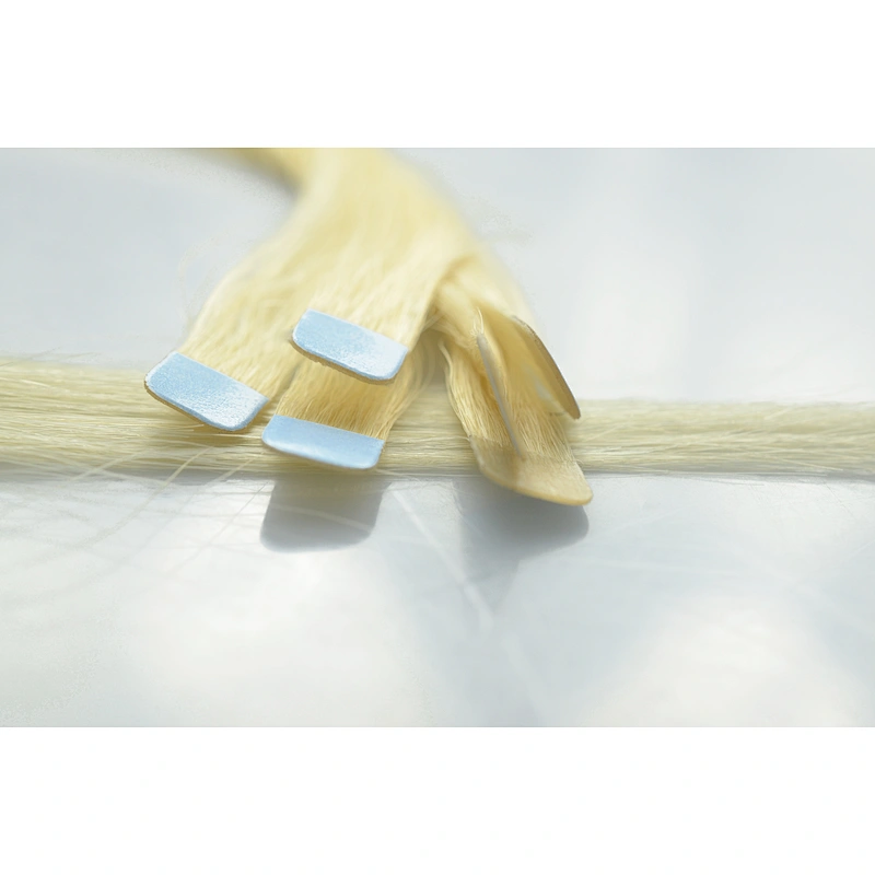 Wholesale natrual silky double drawn unprocessed mini tape in hair extension tape