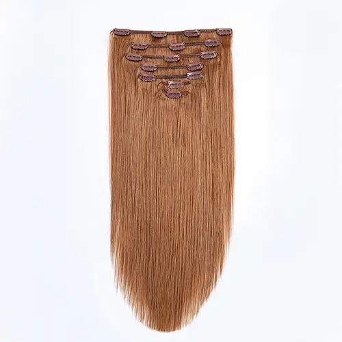 Hot sale free sample virgin hair bundles gold hair extension clip