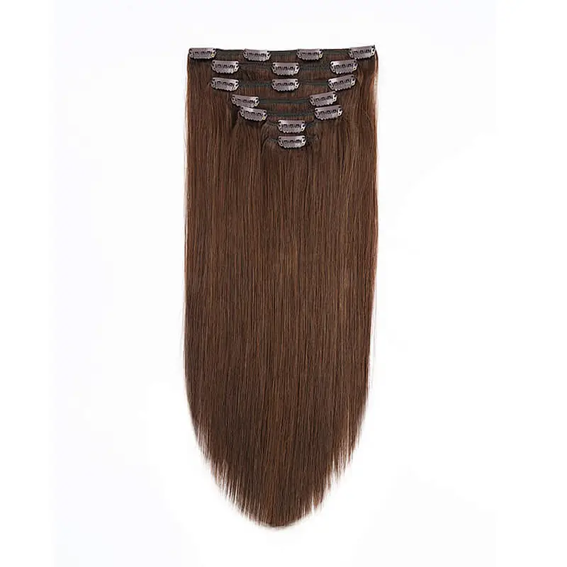 High quality natrual soft easy clips hair extension