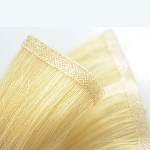 Free sample virgin remy double drawn 16 inch hand tied hair extensions skin weft