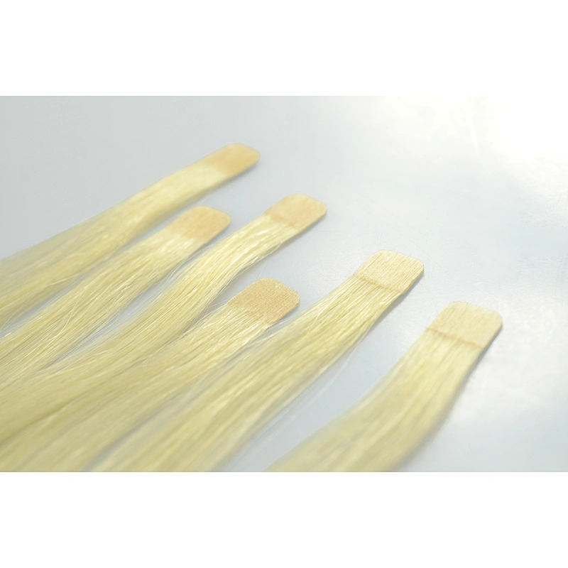 Wholesale natrual silky double drawn unprocessed mini tape in hair extension tape
