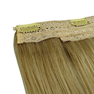 Best selling product unprocessed hair, clip button hair extension