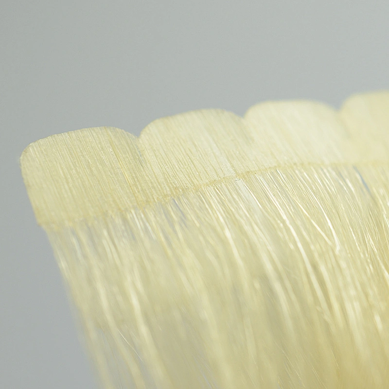 Free sample super double drawn wave blonde hair tape in extension