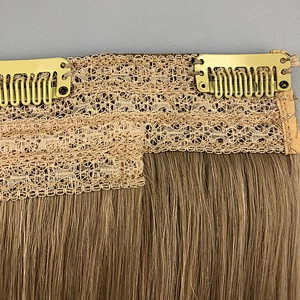 Clip in hair extensions wavy hair remy hair clip premium hand tied clip extensions