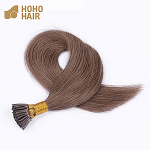 Most popular products natrual silky virgin i tip brazilian hair extensions