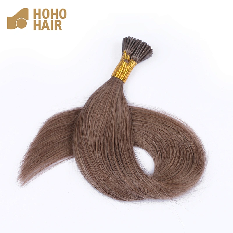Most popular products natrual tangle free. super double drawn unprocessed stick tip human virgin hair extensions