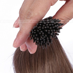 Most popular products natrual silky virgin i tip brazilian hair extensions