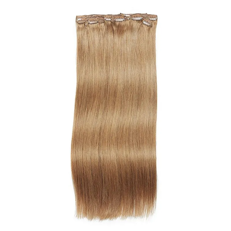 Hot sale tangle free raw  indian virgin hair 40 inch hair extensions clip in