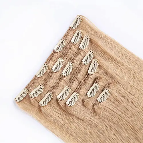 Best selling product natrual silky cuticle aligned hair fiber extensions hair 1 clip