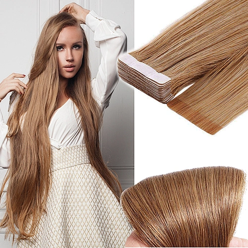 Hot sale tape in kinky curly hair tape in hair extentions 20 pack hair