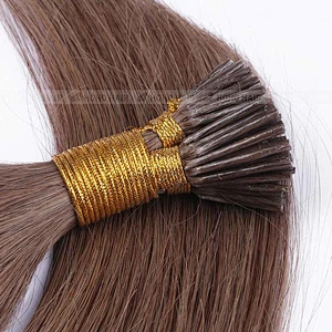 Most popular products natrual silky virgin i tip brazilian hair extensions